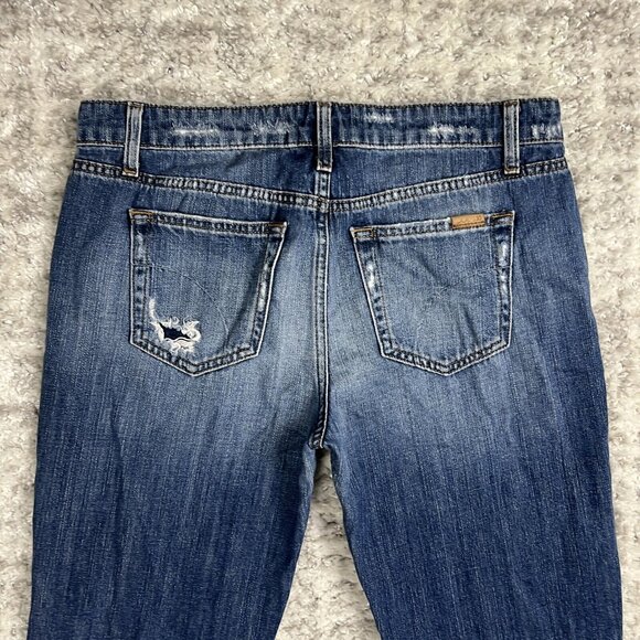 Joe's Jeans 29 Billie Crop Boyfriend Slim Crop Distressed Cuffed Japanese Denim - Picture 6 of 11